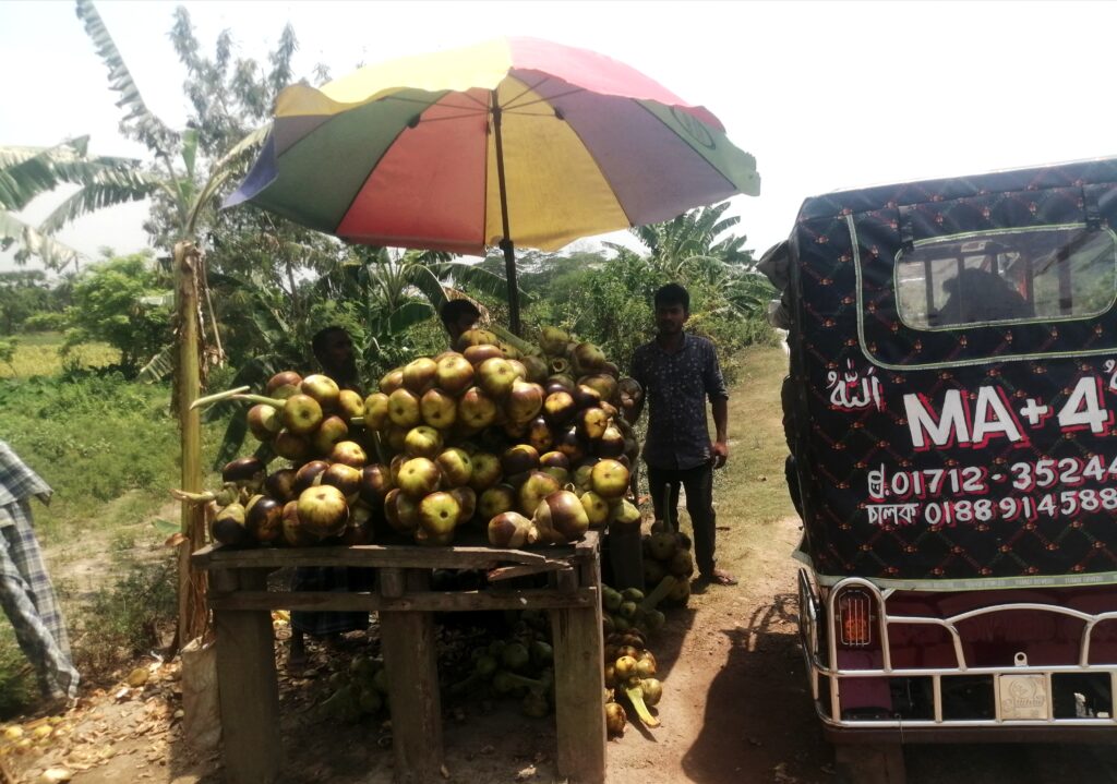 “পানি তাল খাইয়া শরীরডা ঠান্ডা কইরা যায় সবাই”।
